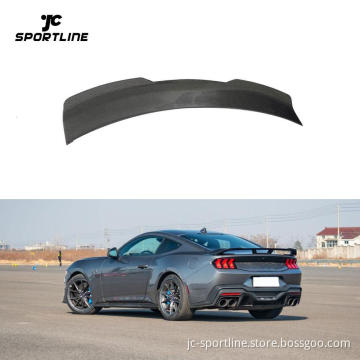 Carbon Fiber Rear Trunk Spoiler for 2024 Ford Mustang Dark Horse